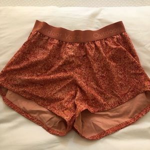 Outdoor Voices Orange Relay Shorts